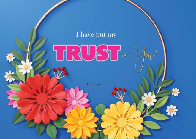 I have put my trust in you.